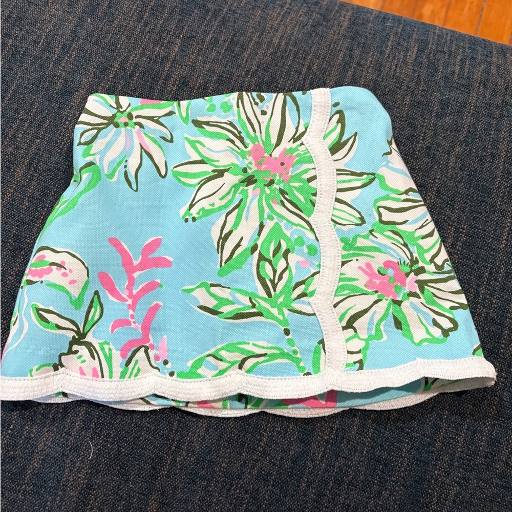 NWT Lilly Pulitzer Girls Floral Print Skirt